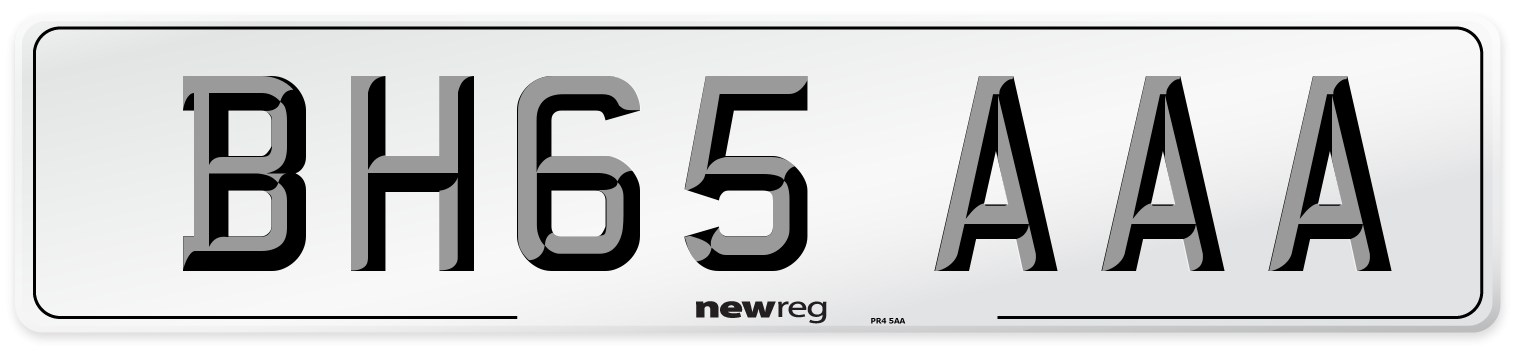 BH65 AAA Number Plate from New Reg